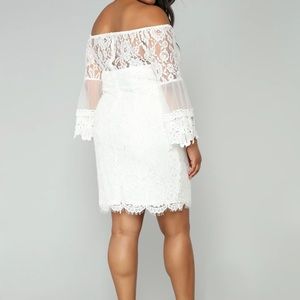 Lace In Love Fashion Nova Off White Boho Dress